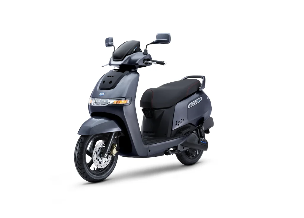 TVS iQube women’s electric bike with smart technology, stylish design, and high performance for women riders